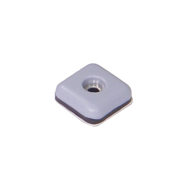 DESLIZADORES MUEBLES ADH+TORN 24x24MM GRIS(8UND)
