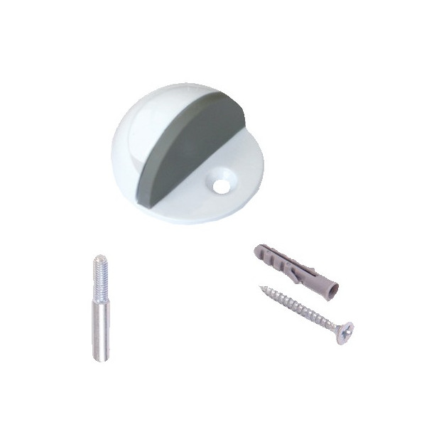 TOPE PUERTA C/PIVOTE Y TORNILLO BLANCO