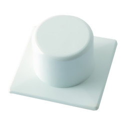 TOPE PUERTA PLASTICO ADHESIVO BLANCO 2UND