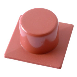 TOPE PUERTA PLASTICO ADHESIVO MARRON 2UND