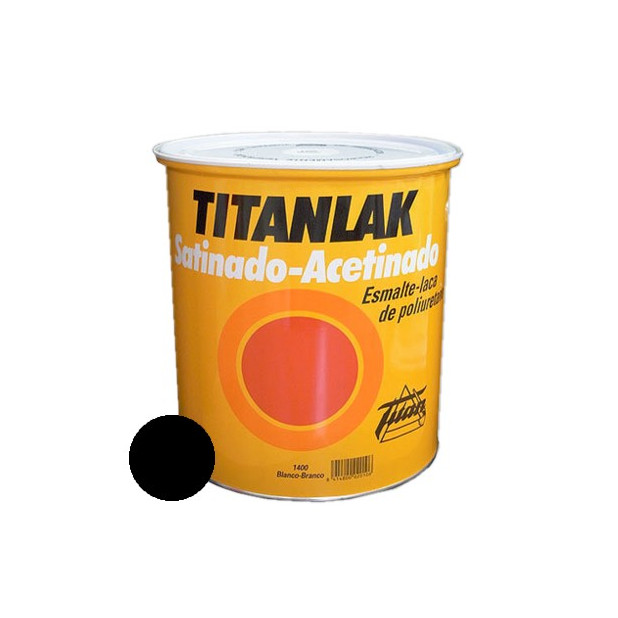 TITANLAK 4LTS. SATINADO NEGRO