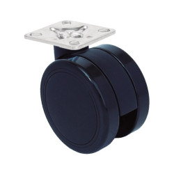 RUEDA DIANA 65MM P47x47 NEGRO