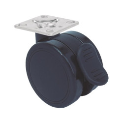 RUEDA DIANA 65MM P47x47 FR NEGRO