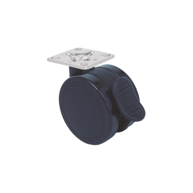 RUEDA DIANA 65MM P47x47 FR NEGRO
