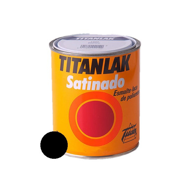 TITANLAK 375ML SAT. NEGRO
