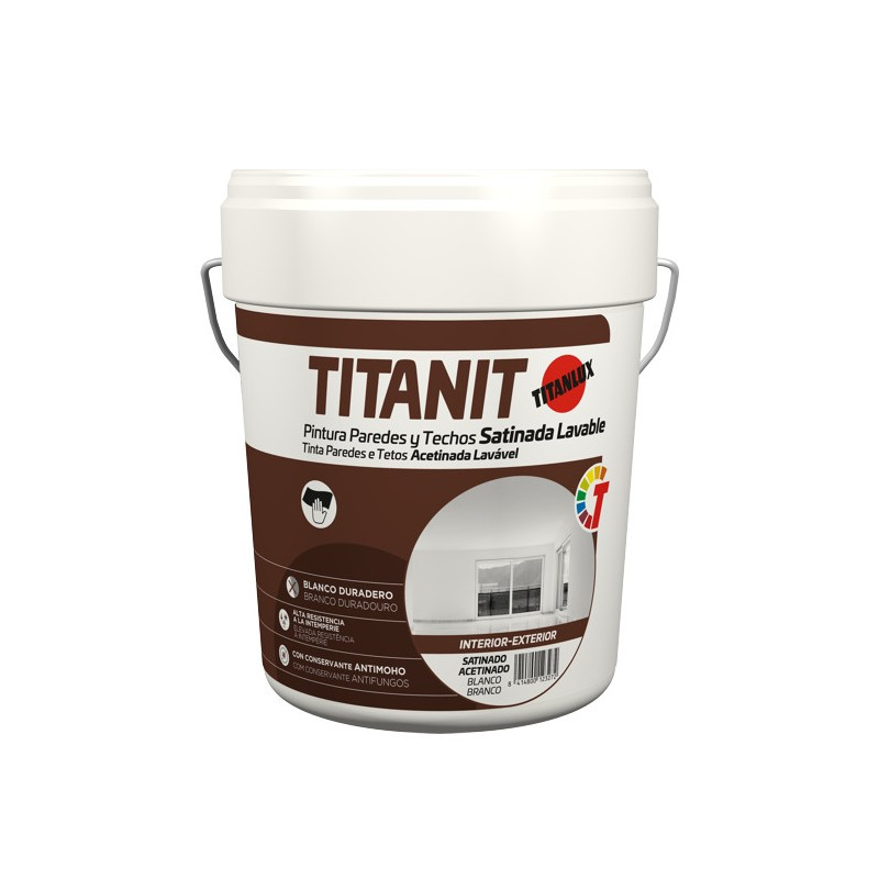 PINTURA TITANIT SATINADO BLANCO 4LTS.