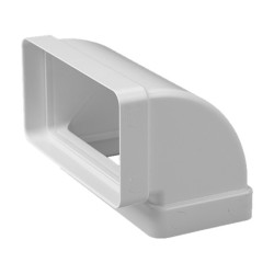 CODO VERTICAL RECTANGULAR 90º 110x55mm