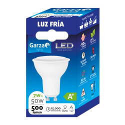 LAMPARA LED GU10 6W 110º 500LM 50K