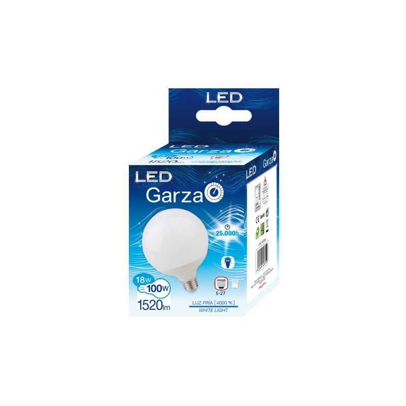 LAMPARA LED G120 13W E27 270º 1520LM 40K
