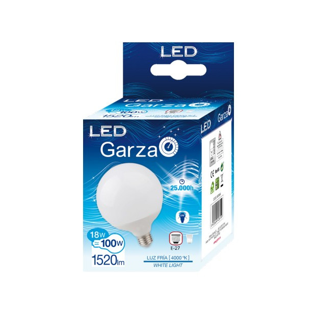 LAMPARA LED G120 13W E27 270º 1520LM 40K
