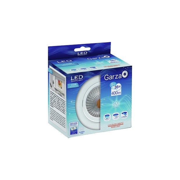 LAMPARA LED EMP.COB 5W 60º 400LM 30K BL