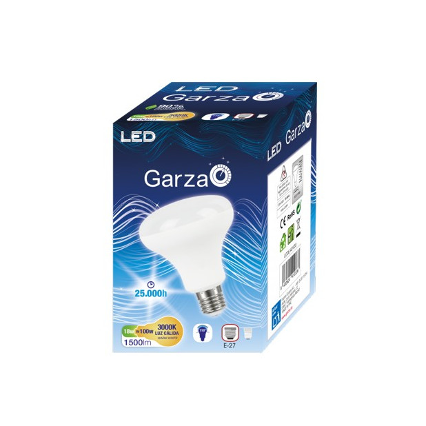 LAMPARA LED R90 18W E27 110º 1500LM 3000K