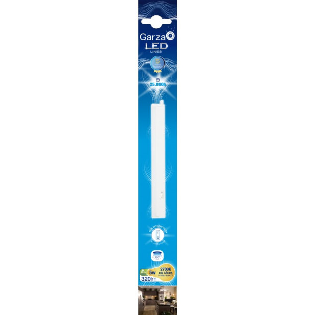 REGLETA LED C/INT 5W 301MM 320LM 2700K