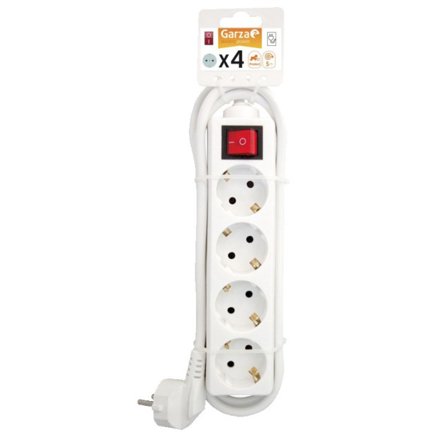 BASE 4 TOMAS 1,5mmx5mts C/INT.BLANCO