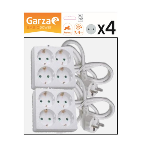 BASE 4 TOMAS CUAD.1,5mmx1,4mts BLANCO