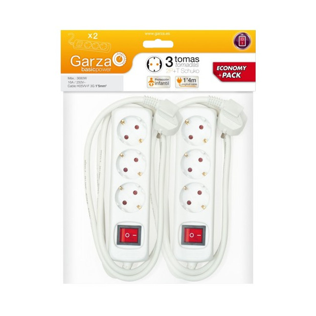 BASE 3 TOMAS 1,5mmx1,4mts BLANCO(X2)