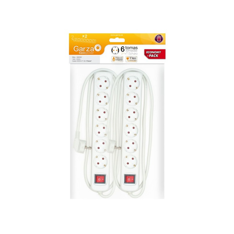 BASE 6 TOMAS 1,5mmx1,4mts BLANCO(X2)