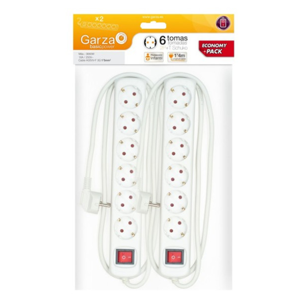 BASE 6 TOMAS 1,5mmx1,4mts BLANCO(X2)