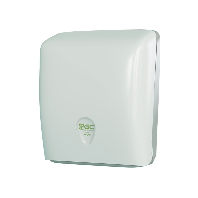 DISPENSADOR TOALLA MANO PLAST. BLANCO GC 100% RECICLADO