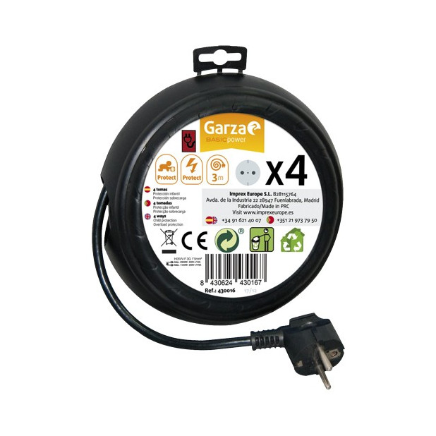ENRROLLACABLES DOMESTICO 3G 1mm.X3Mts.