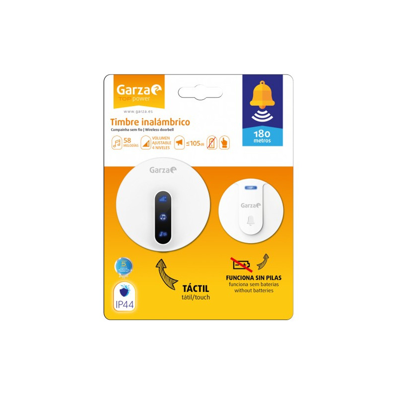 TIMBRE INALAMBRICO RED.BLANCO IM10