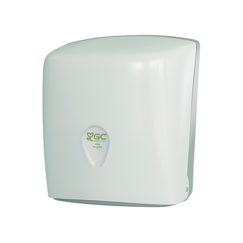 DISPENSADOR PAPEL SECAMANOS PLASTICO GC 100% RECICLADO