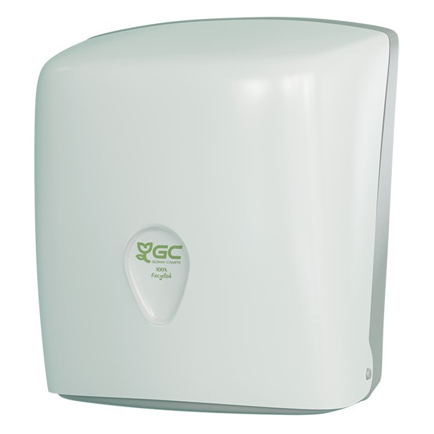 DISPENSADOR PAPEL SECAMANOS PLASTICO GC 100% RECICLADO
