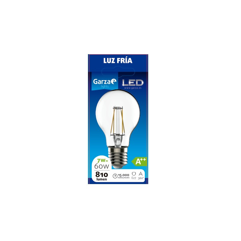 LAMPARA LED CLEAR STD 7W E27 810LM 50K