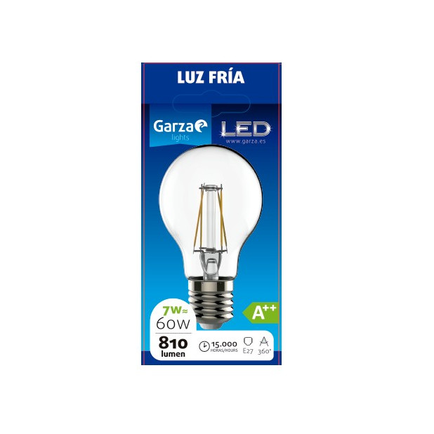 LAMPARA LED CLEAR STD 7W E27 810LM 50K