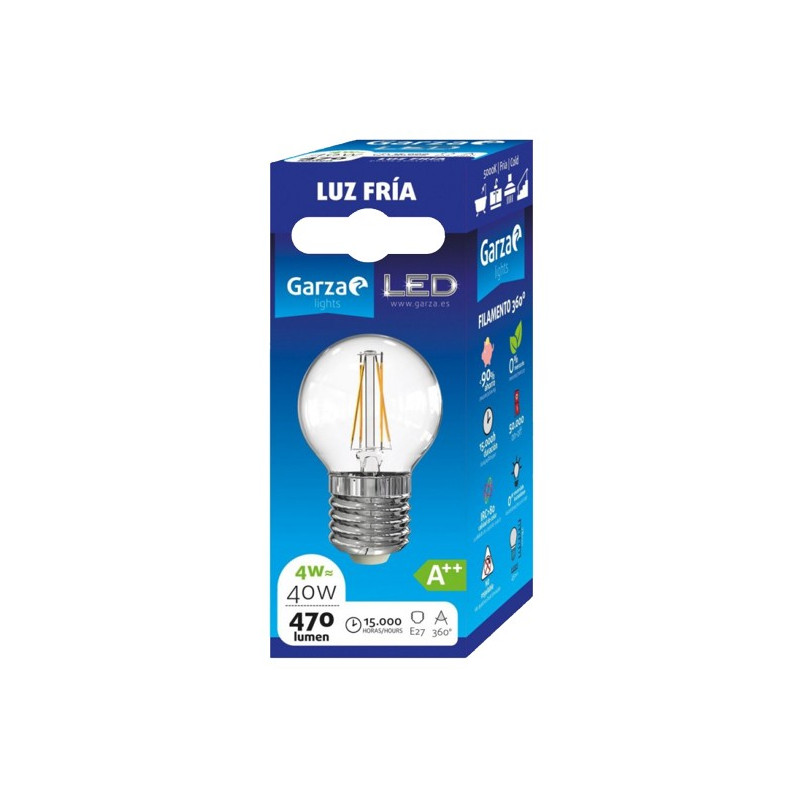 LAMPARA LED ESF CLEAR  4W E14 470LM 2700K