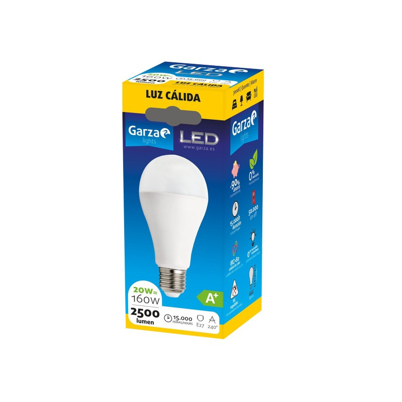 LAMPARA LED STD 20W E27 240º 2500ML 30K