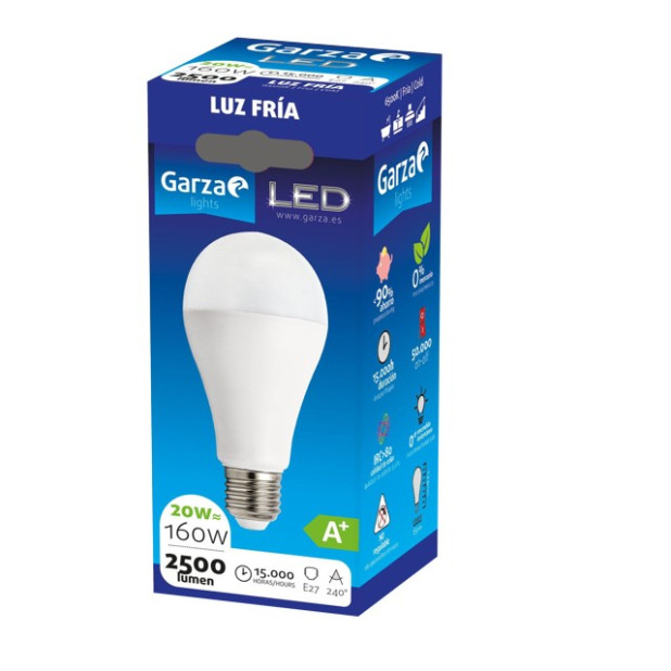 LAMPARA LED STD 20W E27 240º 2500ML 65K