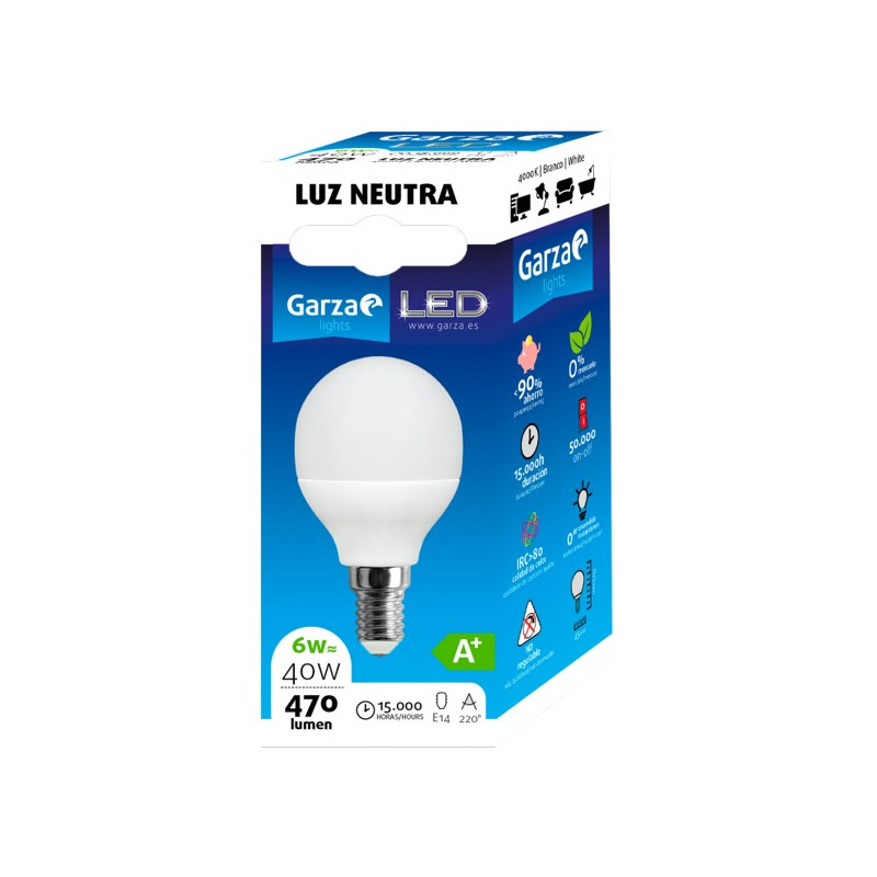 LAMPARA LED ESF.8W E14 220º 810LM 65K