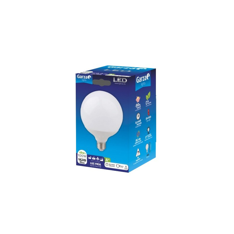 LAMPARA LED G120 13W E27 270º 1520LM 65K