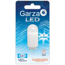 LAMPARA LED G4 2,5W 160º 180LM 27K 12V