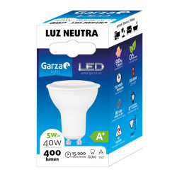 LAMPARA LED GU10 5W 110º 400LM 40K