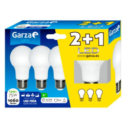 LAMPARA LED STD 9,5W E27 240º 1060LM 65K (2+1)