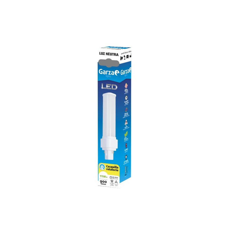 LAMPARA LED BIAX 2PIN 11W G24D 900LM 40K