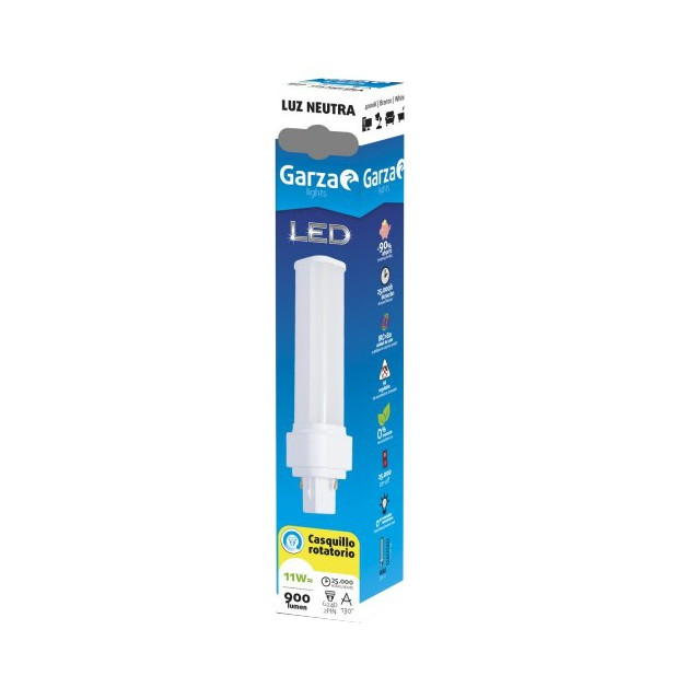 LAMPARA LED BIAX 2PIN 11W G24D 900LM 40K
