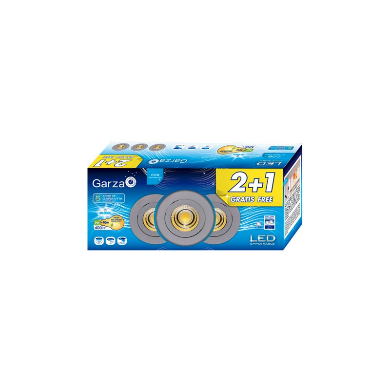 LAMPARA LED EMP.COB 5W 60º 400LM 30K AL(2+1) DESCATALOGADO