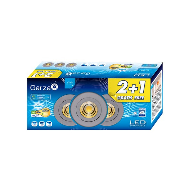 LAMPARA LED EMP.COB 5W 60º 400LM 30K AL(2+1) DESCATALOGADO