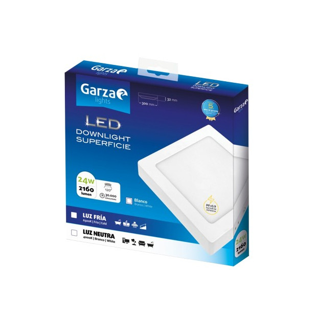PANEL LED DOW.CUAD.SUP 300 24W 2160LM 65K