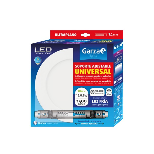PANEL LED DOW.CIRC.AJ 225 18W 1500LM 60K B