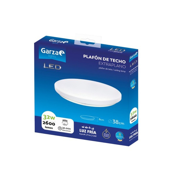 LAMPARA CEILING 380x63MM 32W 2600LM 65K