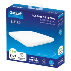 LAMPARA CEILING CUAD. 480MM 36W 3200LM 65K