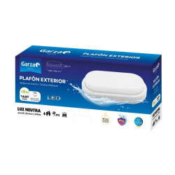 PLAFON LED EXT.OVAL 192 13,5W 1500LM 40K