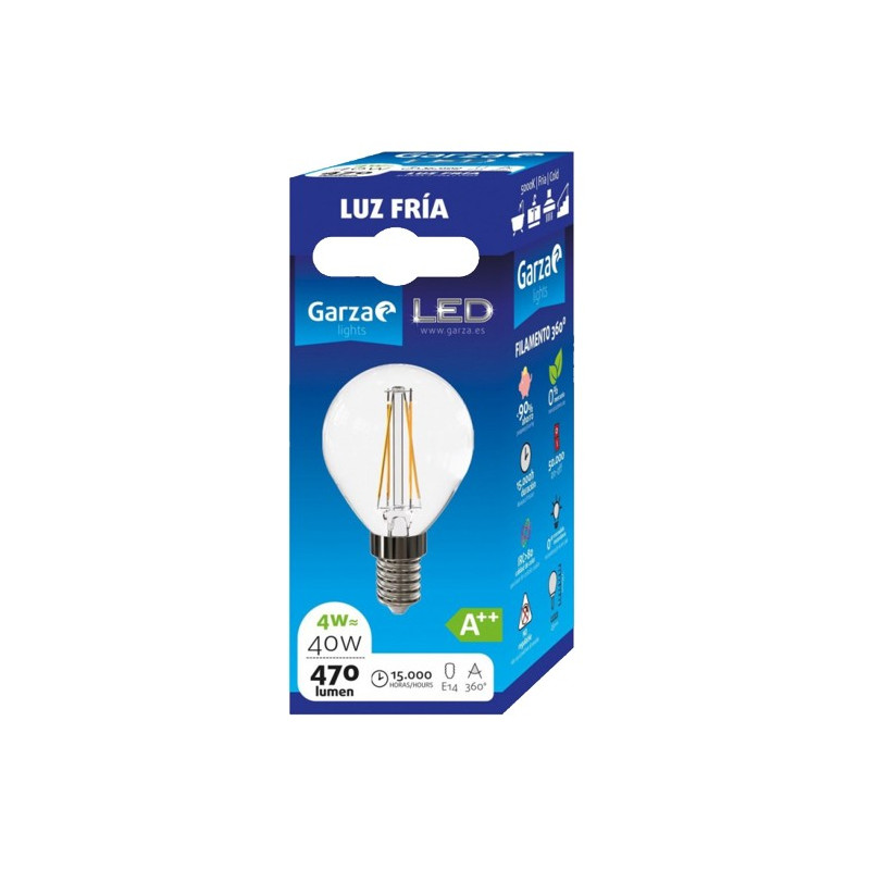 LAMPARA LED CLEAR ESF 4W E14 470LM 5000K
