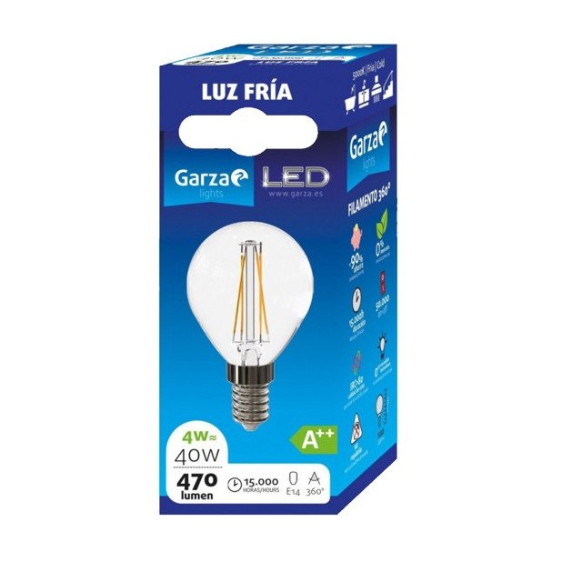 LAMPARA LED CLEAR ESF 4W E14 470LM 5000K