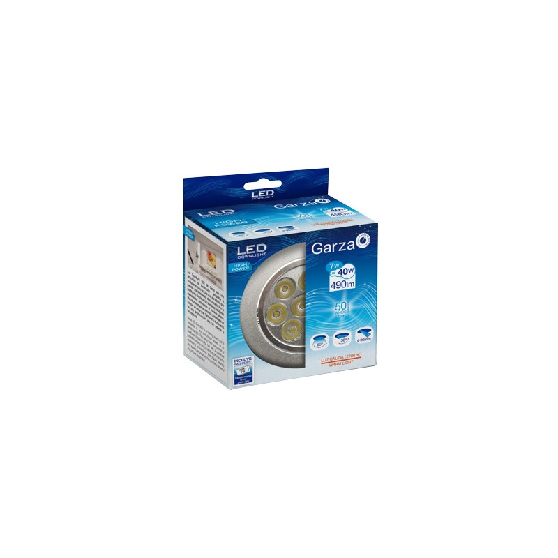 LAMPARA LED EMP.HP 7W 60º 560LM 27K AL
