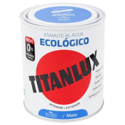 TITANLUX ESMALTE AL AGUA MATE AZUL INDIGO 750ML